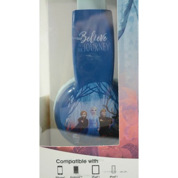 Disney Frozen 2 Kid Safe Headphones Adjustable Headband Soft Ear Cushion - Picture 5 of 9